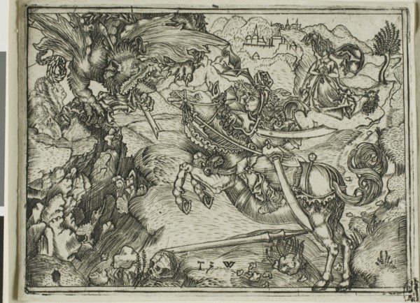 St. George Killing The Dragon, 1499-1510. Creator: Telman of Wesel.