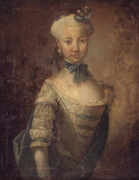 Portrait of a little girl, 1767. Creator: Levin Elias.