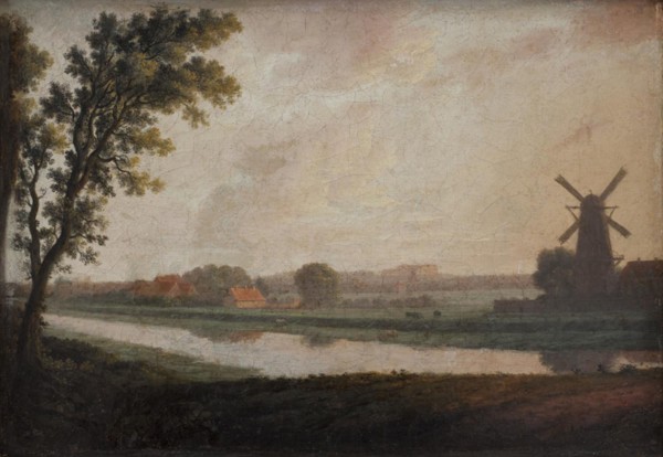 Landscape outside Copenhagen with Frederiksberg Church and Palace in the Distance, 1788. Creator: Erik Pauelsen.