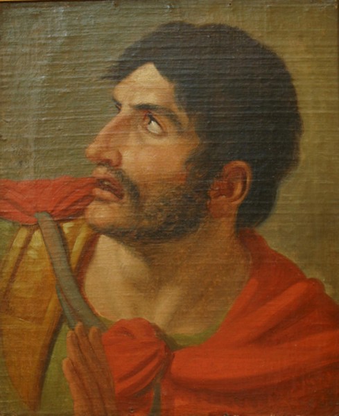 Ancient warrior. Study head, 1801. Creator: Johan Ludvig Gebhard Lund.