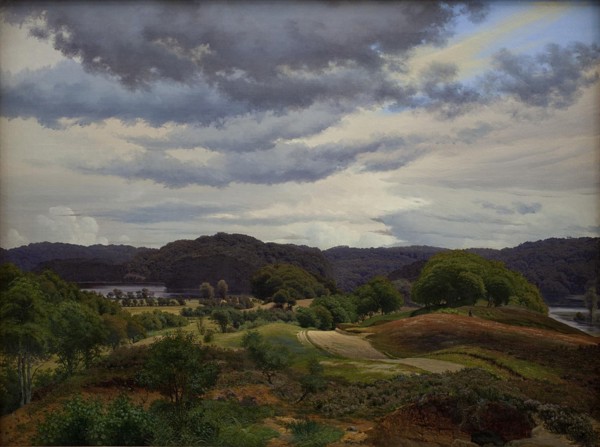 Lakes in Wooded Landscape near Silkeborg, 1845. Creator: Vilhelm Kyhn.