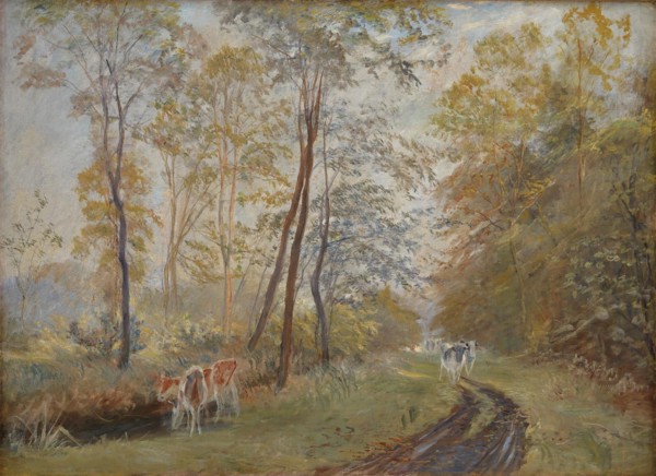 The River Sorteaa near Mejlgaard Manor, Jutland, 1894. Creator: Theodor Esbern Philipsen.