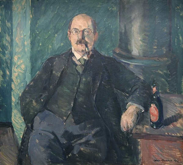 Niels Fischer;Portrait of a Man, 1917. Creator: Niels Hansen.