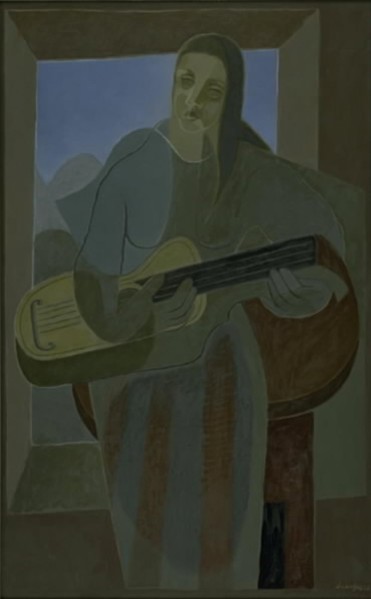 The Guitar Player, 1926. Creator: Juan Gris.