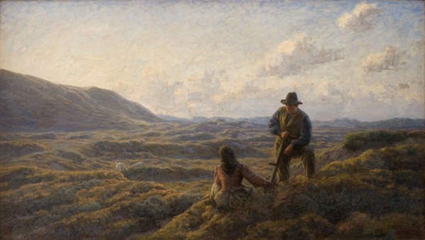 Idyll on the heath, 1908. Creator: Johannes Martin Fasting Wilhjelm.
