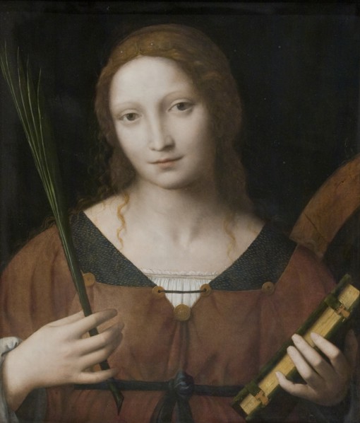 St Catherine of Alexandria, 1495-1532. Creators: Leonardo da Vinci, Bernardino Luini.