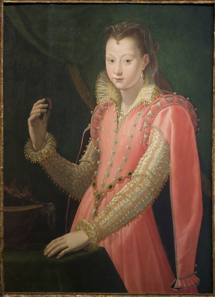 Portrait of a Young Woman as Portia Catonis, 1551-1603. Creators: Santi di Tito, Agnolo Bronzino.