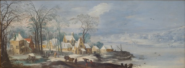 Winter Landscape, 1597-1625. Creators: Joos de Momper, the younger, Jan Brueghel the Elder.