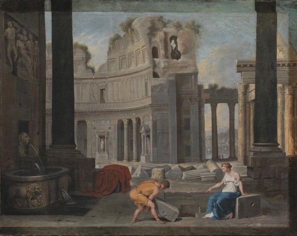 Theseus finding his Father's Sword and Sandals, 1612-1659. Creator: Jean Lemaire.