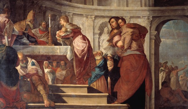 The Presentation of Christ in the Temple, and the Baptism of Christ, 1619-1622. Creator: Francis Cleyn.