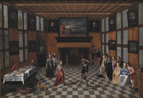 Dancing Party in an Interior, 1640-1649. Creator: Christoffel Jacobsz van der Laemen.