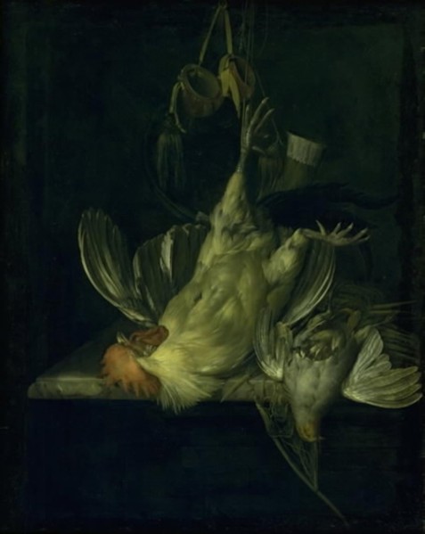 A Dead White Cock, 1642-1683. Creator: Willem van Aelst.