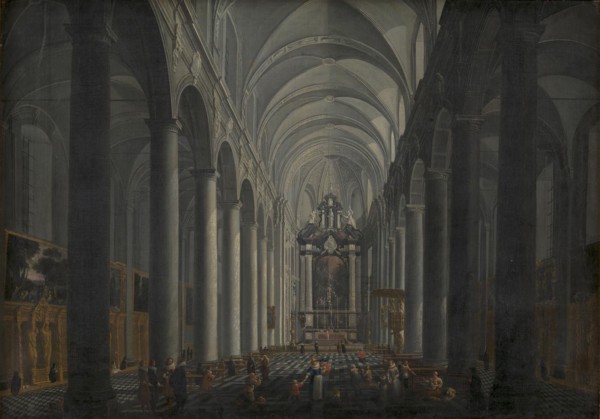 Interior of the Jesuit Church in Bruges, 1675-1721. Creator: Jacob Balthasar Peeters.