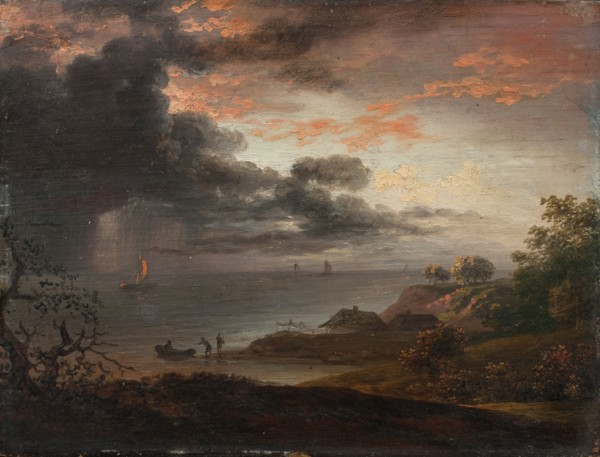 Thunderstorm at sea, 1791. Creator: Jens Juel.