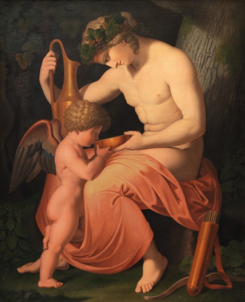 Bacchus and Cupid, 1796. Creator: Asmus Jakob Carstens.