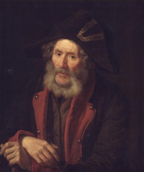 An old invalid; Portrait of a soldier, 1837-1838. Creator: Emil Baerentzen.