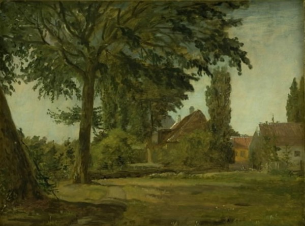 View of Falkonerallé outside Copenhagen, 1845-1847. Creator: Christen Kobke.