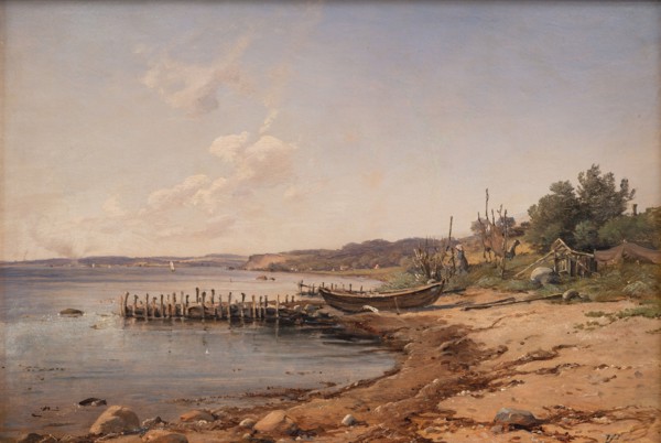 A Beach by the Sound, 1873-1876. Creator: Wilhelm Peter Carl Petersen.