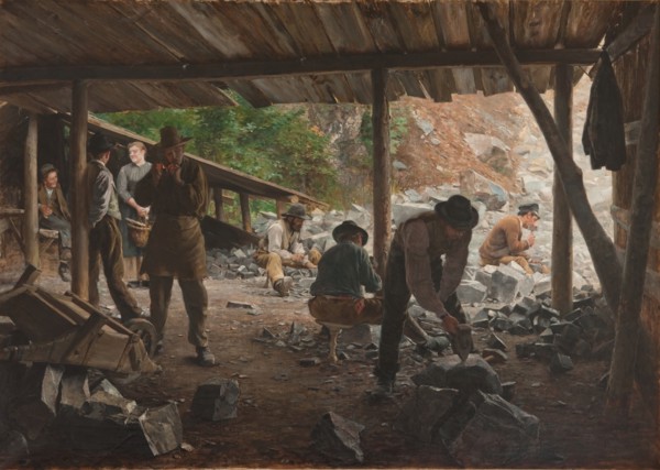 Stone Workers, 1888. Creator: Axel Jungstedt.