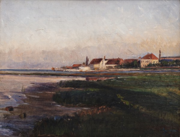 The Works at Kastrup in evening light, 1894. Creator: Albert Gottschalk.