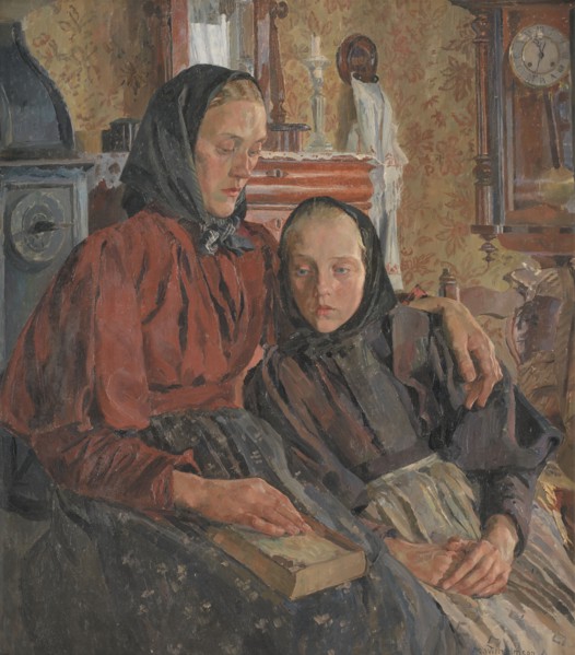 Sisters, 1898. Creator: Carl Wilhelmson.