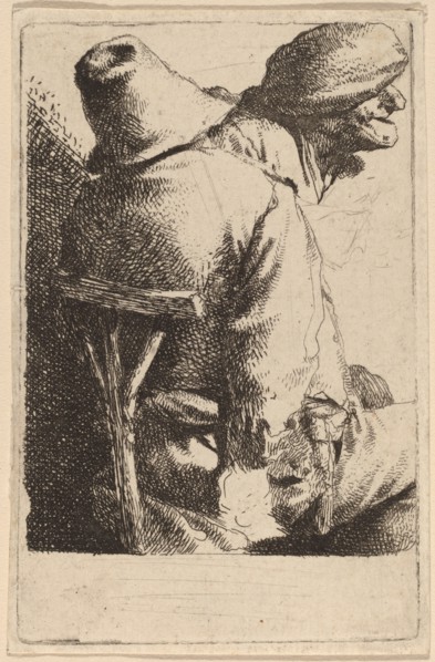 The Seated Peasant and His Wife. Creator: Cornelis Bega.