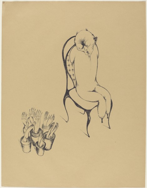 Hällucinationen (Hallucinations), 1920. Creator: Heinrich Hoerle.