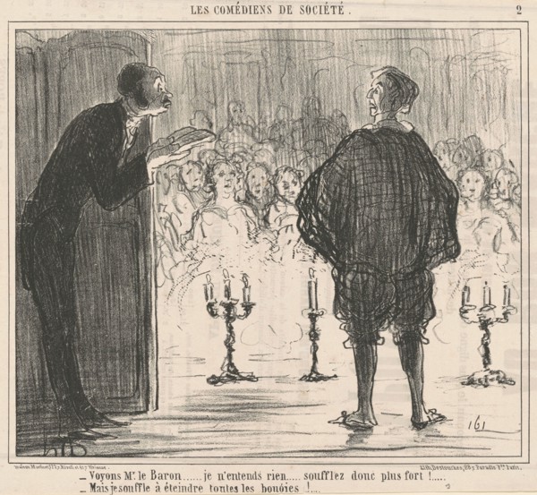 Voyons Mr. le Baron ..., 19th century. Creator: Honore Daumier.