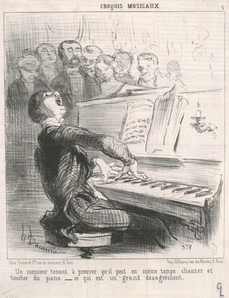 Un Monsieur tenant à prouver qu'il peut..., 19th century. Creator: Honore Daumier.