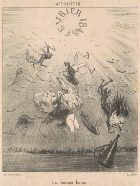Les nouveaux Icares, 19th century. Creator: Honore Daumier.