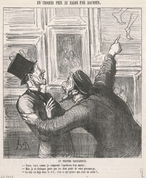 Un peintre fantaisiste, 19th century. Creator: Honore Daumier.