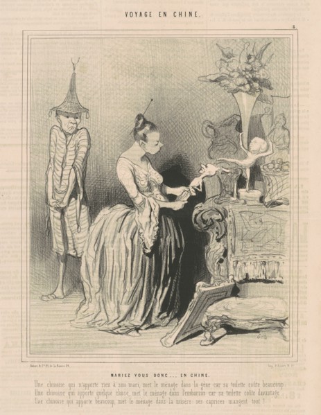 Mariez-vous donc ... en chine, 19th century. Creator: Honore Daumier.