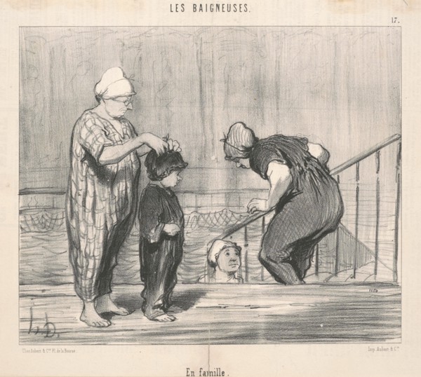 En famille, 19th century. Creator: Honore Daumier.