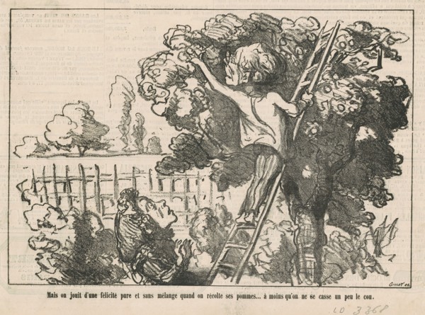 Mais on jouit d'une félicité pure, 19th century. Creator: Honore Daumier.
