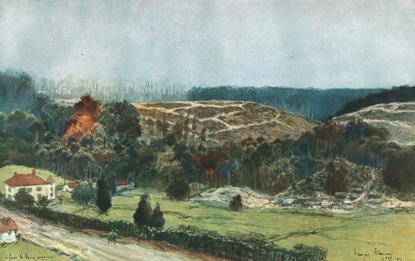 ''En Argonne; Le Four de Paris', 1915. Creator: Francois Flameng.