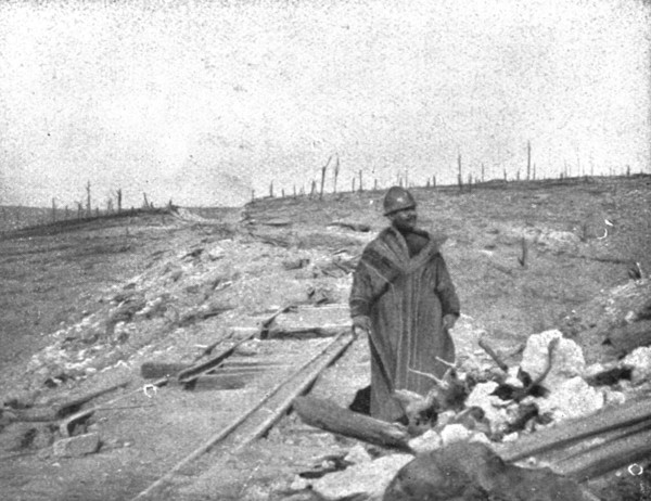 'Le Champ de Bataille; Ce qui avait ete le bois de la Caillette et la voie ferree..., 1916 (1924) Creator: Unknown.
