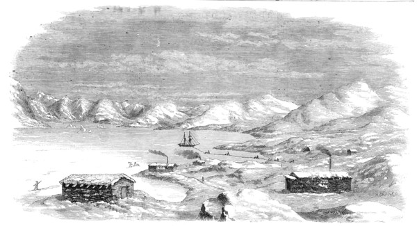 Lead Mine and Cryolite, in Arksul Ford, 1856.  Creator: H. Crane.