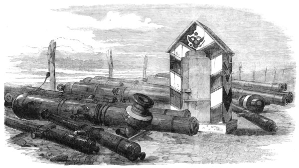 Hango Trophies at Woolwich Arsenal, 1856.  Creator: Unknown.