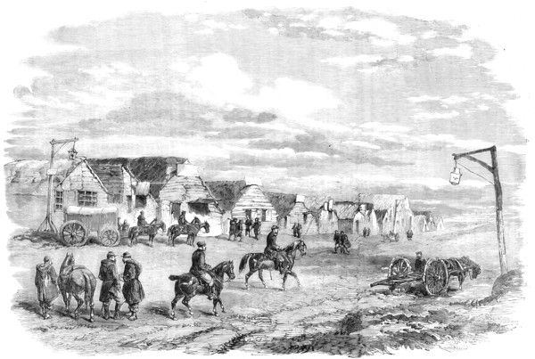 Woronzoff, or Little Kamiesch - from a sketch by J. A. Crowe, 1856.  Creator: Unknown.