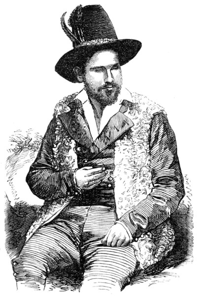 Picco, the Sardinian Minstrel - from a photograph by John Watkins, 1856.  Creator: Unknown.