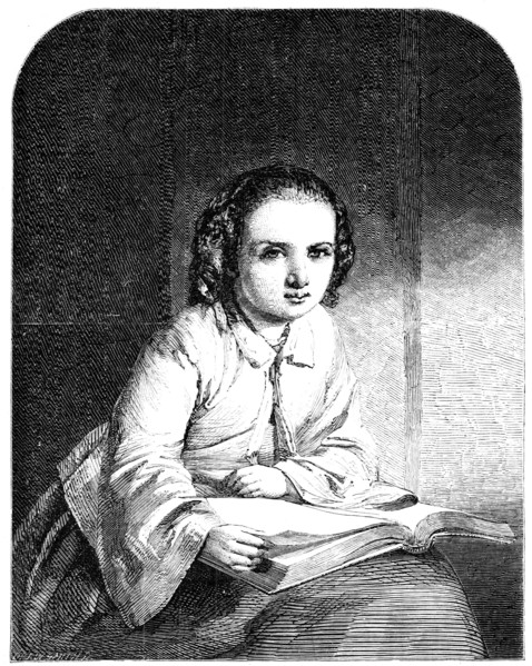 Little Gretchen - painted by M. Le Jeune, 1856.  Creator: Harvey Orrin Smith.