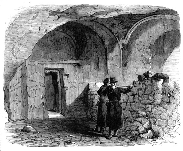 Interior of the Monastery of St. George, Balaclava, 1856.  Creator: Unknown.