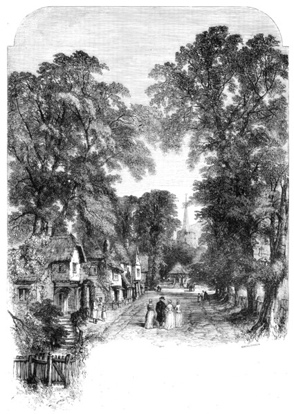 Sunday Morning; from "The Lump of Gold", by Charles MacKay, drawn by Samuel Read, 1856.  Creator: Edmund Evans.