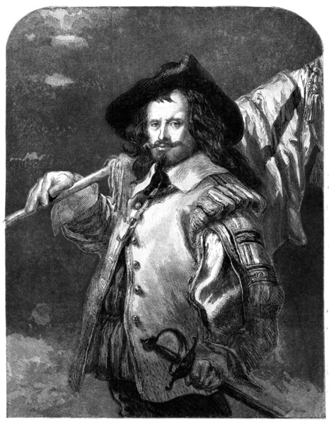 The Standard Bearer - by J. Gilbert - from the Exhibition of Old Water Colours, 1856.  Creator: Unknown.