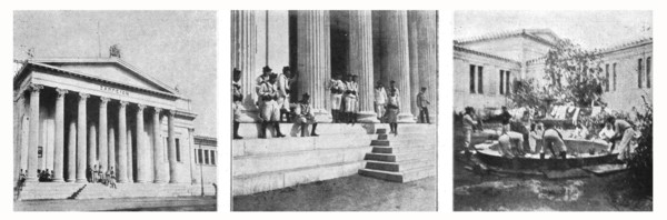 'Les evenements de Grece; A Athens: les marins francais de garde au Zappeion, palais...', 1916. Creator: Unknown.