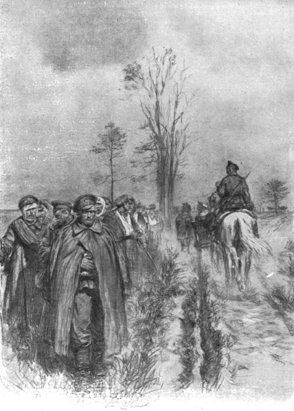 'Visions de guerre sur le front russe; …des blesses, tours atteints a la main ou a la tete..., 1916. Creator: Unknown.