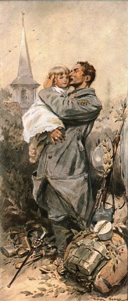 'Les transformations du fantassin Francais pendant la guerre', 1917. Creator: Georges Bertin Scott.