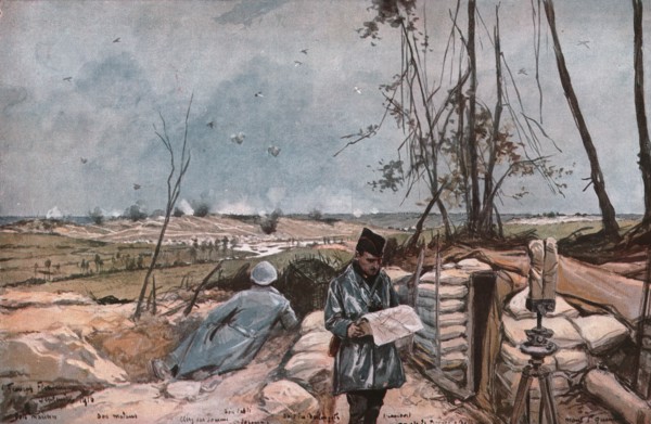 ''La Vallee de la Somme pres de Clery', 1916 (1924). Creator: Francois Flameng.
