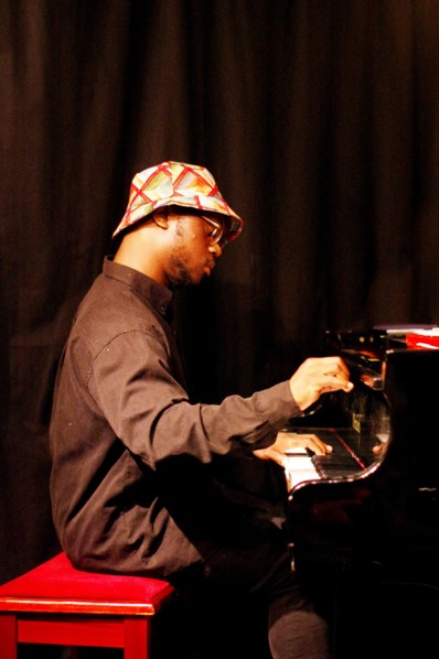 Sultan Stevenson, Sultan Stevenson Trio, Verdict Jazz Club, Brighton, East Sussex, 6 Aug 2022. Creator: Brian O'Connor.