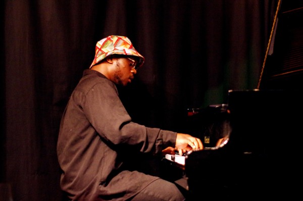 Sultan Stevenson, Sultan Stevenson Trio, Verdict Jazz Club, Brighton, East Sussex, 6 Aug 2022. Creator: Brian O'Connor.